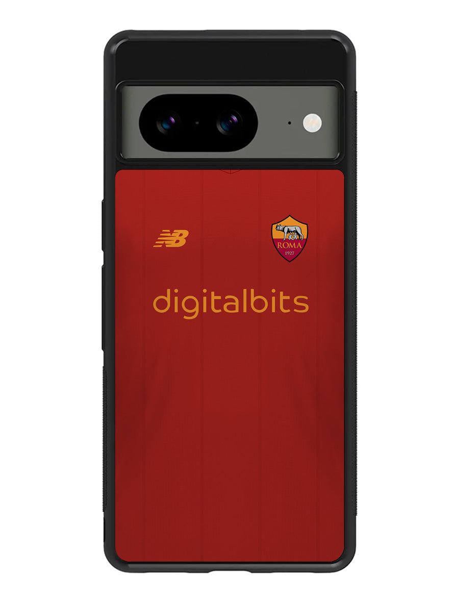 AS Roma 2021-2022 Home Jersey Google Pixel 8 Case QC8790