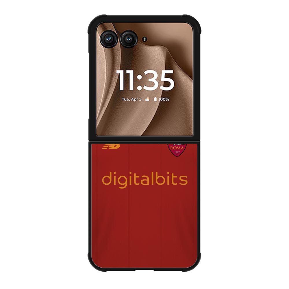 AS Roma 2021-2022 Home Jersey Motorola Moto RAZR Plus 2025 Case OV8790