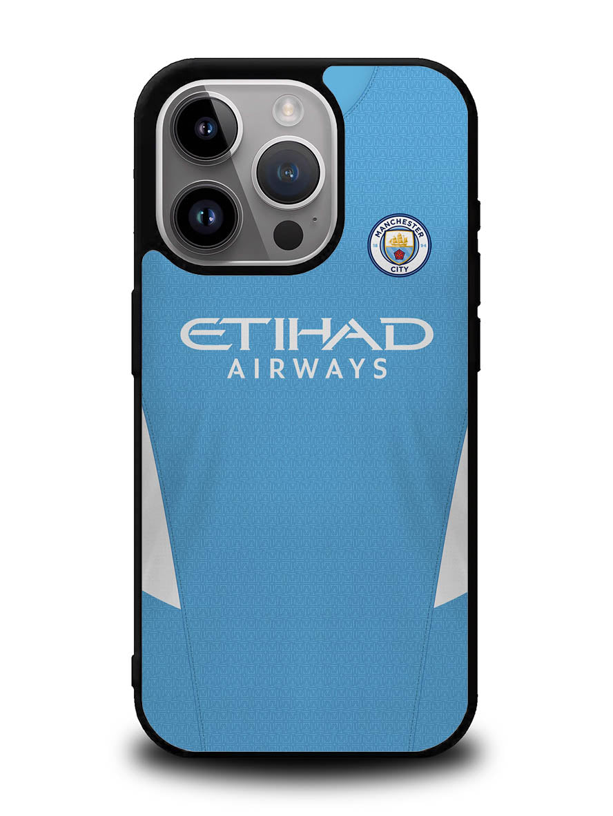 Manchester City 2021-2022 Home Jersey iPhone 14 Pro Case QC8800