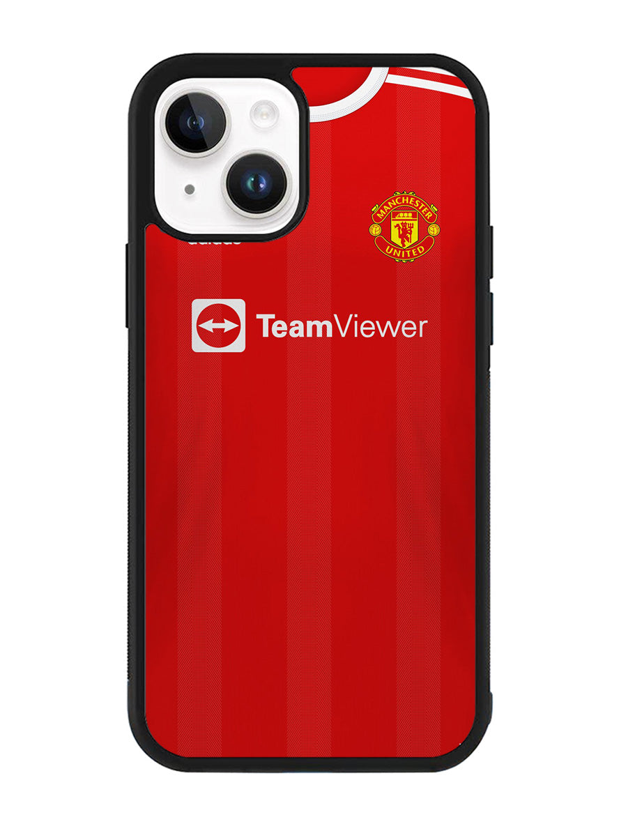 Manchester United 2021-2022 Home Jersey iPhone 14 Case QC8801