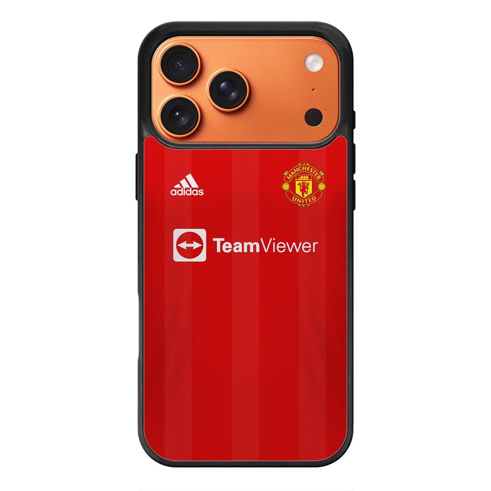 Manchester United 2021-2022 Home Jersey iPhone 17 Pro Case QC8801
