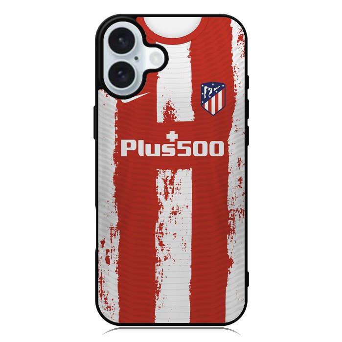 Atletico Madrid 2021-2022 Home Jersey iPhone 16 Plus Case QC8791