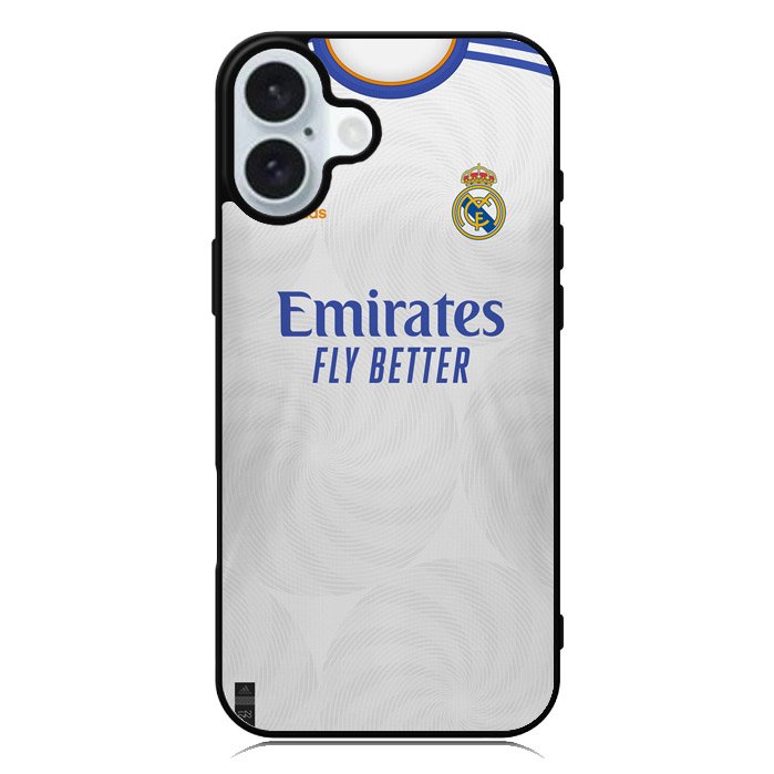 Real Madrid 2021-2022 Home Jersey iPhone 16 Plus Case QC8805