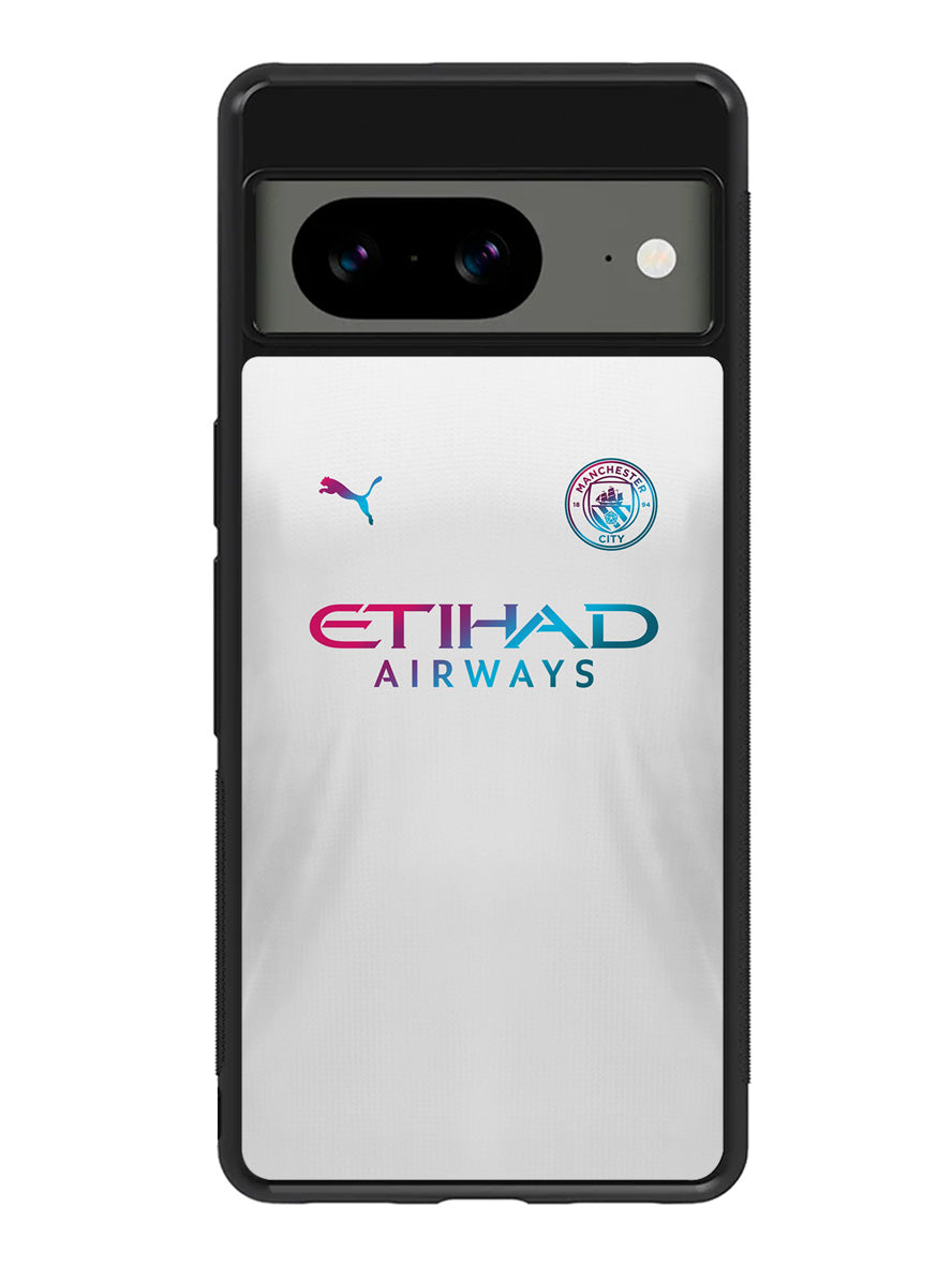 Manchester City 2021-2022 Away Jersey Google Pixel 8A Case QC8817