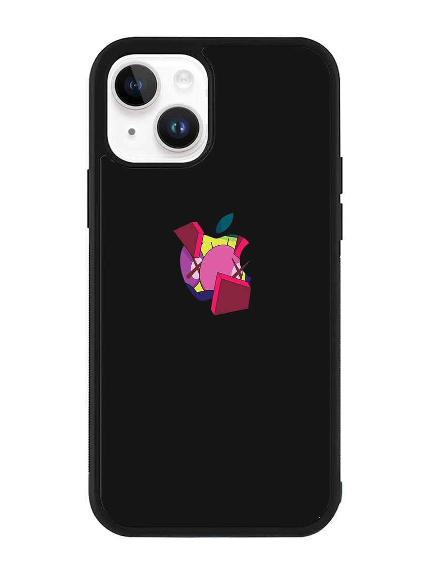 Kaws Apple Logo iPhone 14 Plus Case QC8816