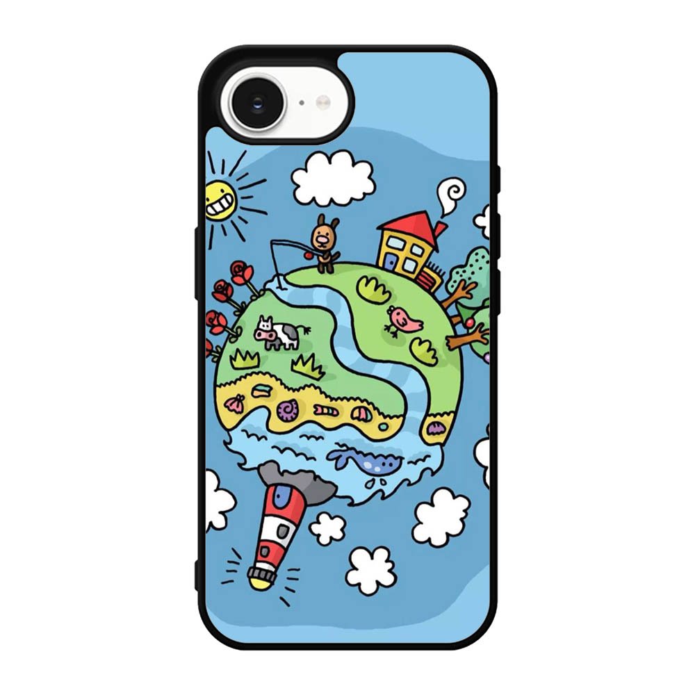 Cute Doodle Art iPhone 17e Case OV8813