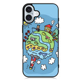 Cute Doodle Art iPhone 16 Plus Case QC8813