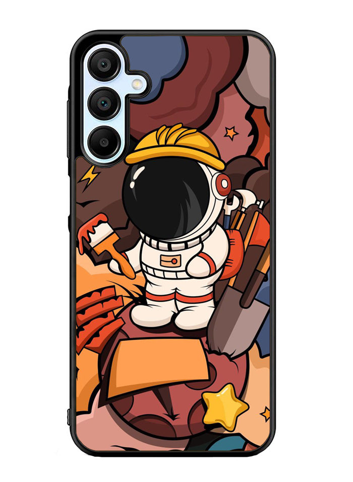 Cute Astronaut Builder Samsung Galaxy A35 5G Case OV8809