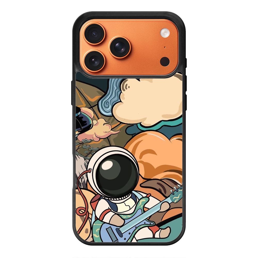 Cute Guitar Astronaut iPhone 17 Pro Case OV8814