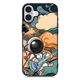 Cute Guitar Astronaut iPhone 16 Plus Case QC8814
