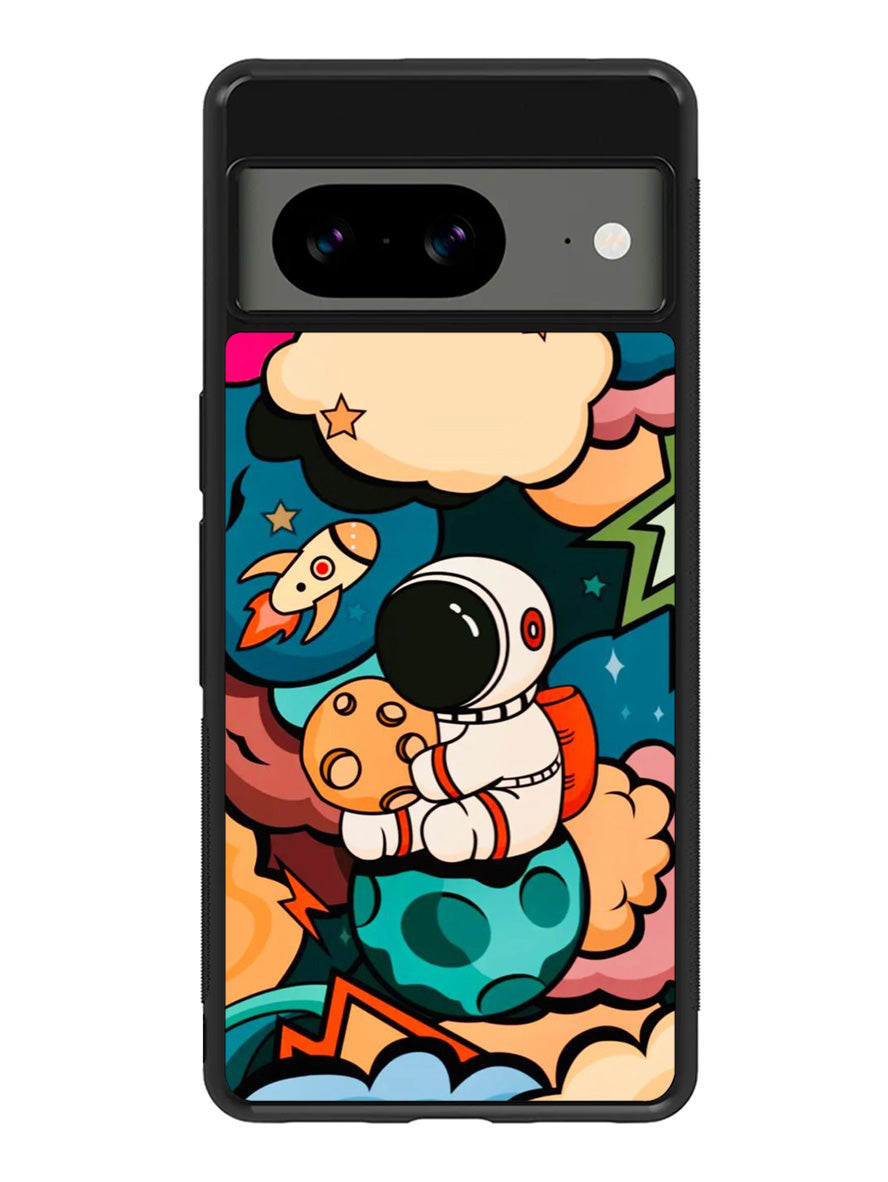 Cute Astronaut Hug The Planet Google Pixel 8 Case QC8810