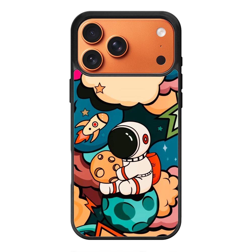 Cute Astronaut Hug The Planet iPhone 17 Pro Case QC8810