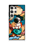 Cute Astronaut Hug The Planet Samsung Galaxy S23 Ultra 5G Case QC8810