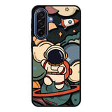Cute Astronaut Run in Space Samsung Galaxy A17 Case QC8811