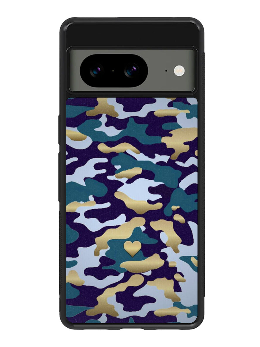 New Camo Heart Google Pixel 8 Case QC8818