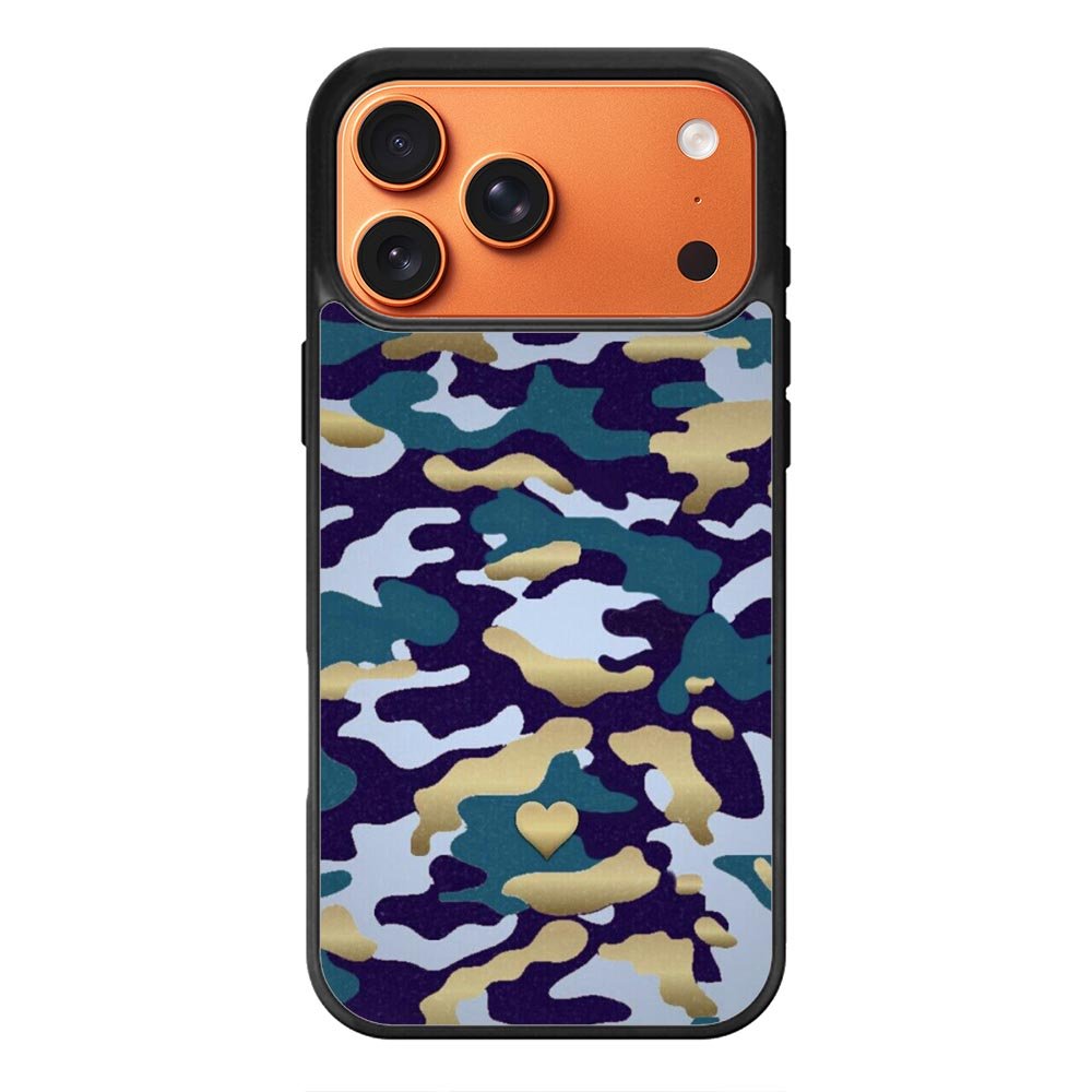 New Camo Heart iPhone 17 Pro Case QC8818