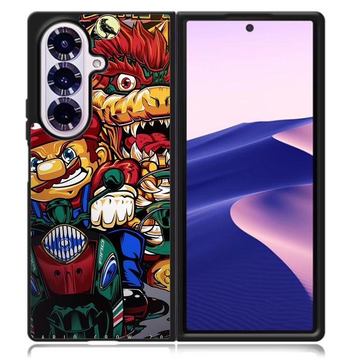 Mario Racing Brother Samsung Galaxy Z Fold 7 Case OV8852