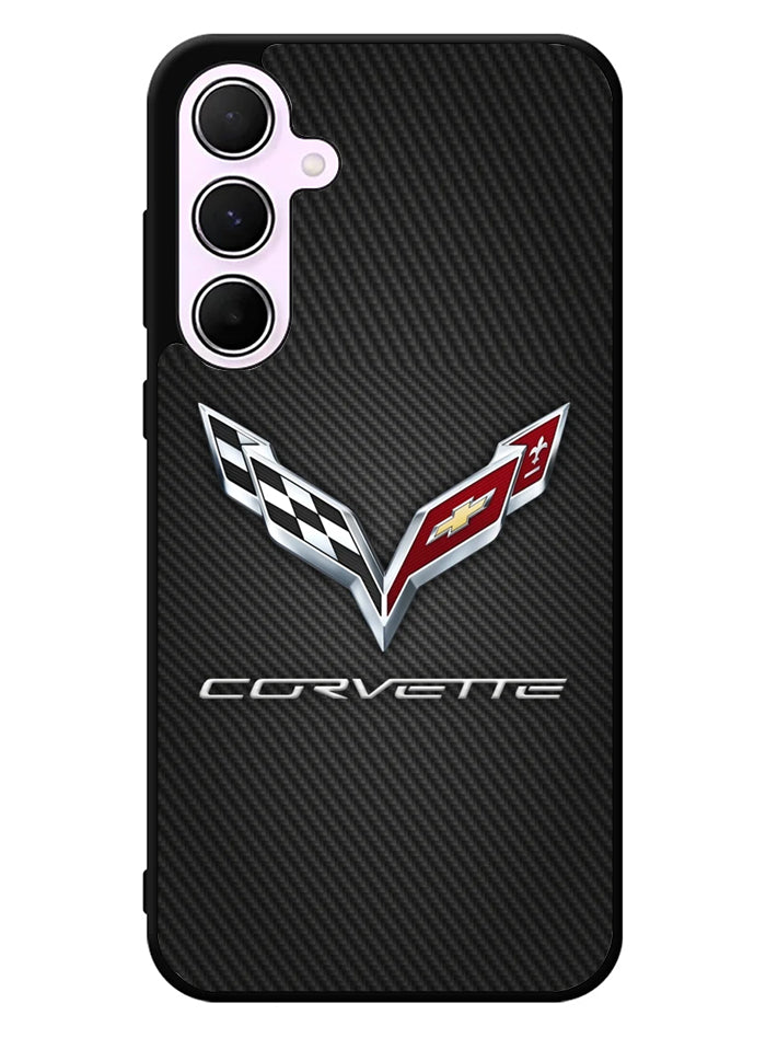 Corvette Logo Carbon 2nd Samsung Galaxy A35 5G Case