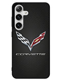 Corvette Logo Carbon 2nd Samsung Galaxy S24 5G Case