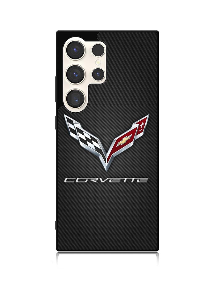 Corvette Logo Carbon 2nd Samsung Galaxy S25 Ultra 5G Case