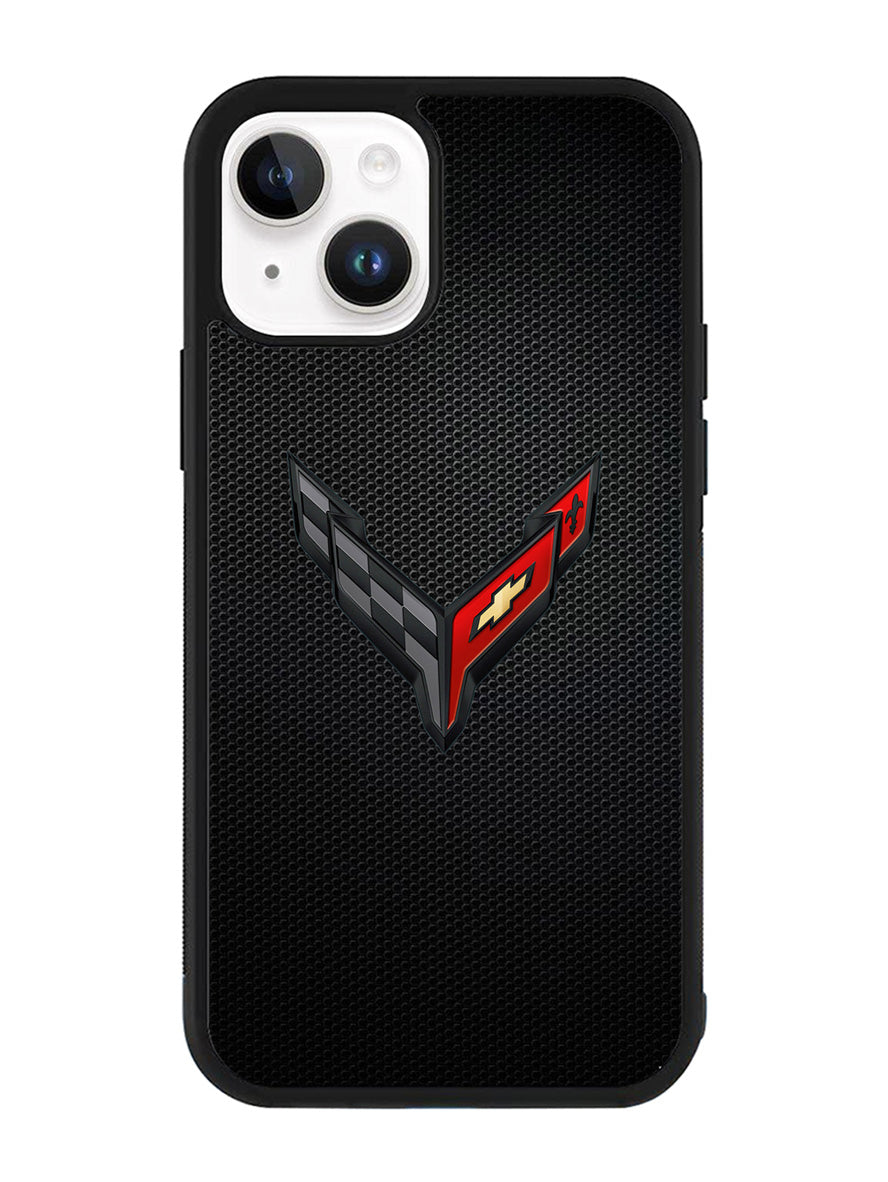 C8 Carbon Logo iPhone 14 Case QC8842