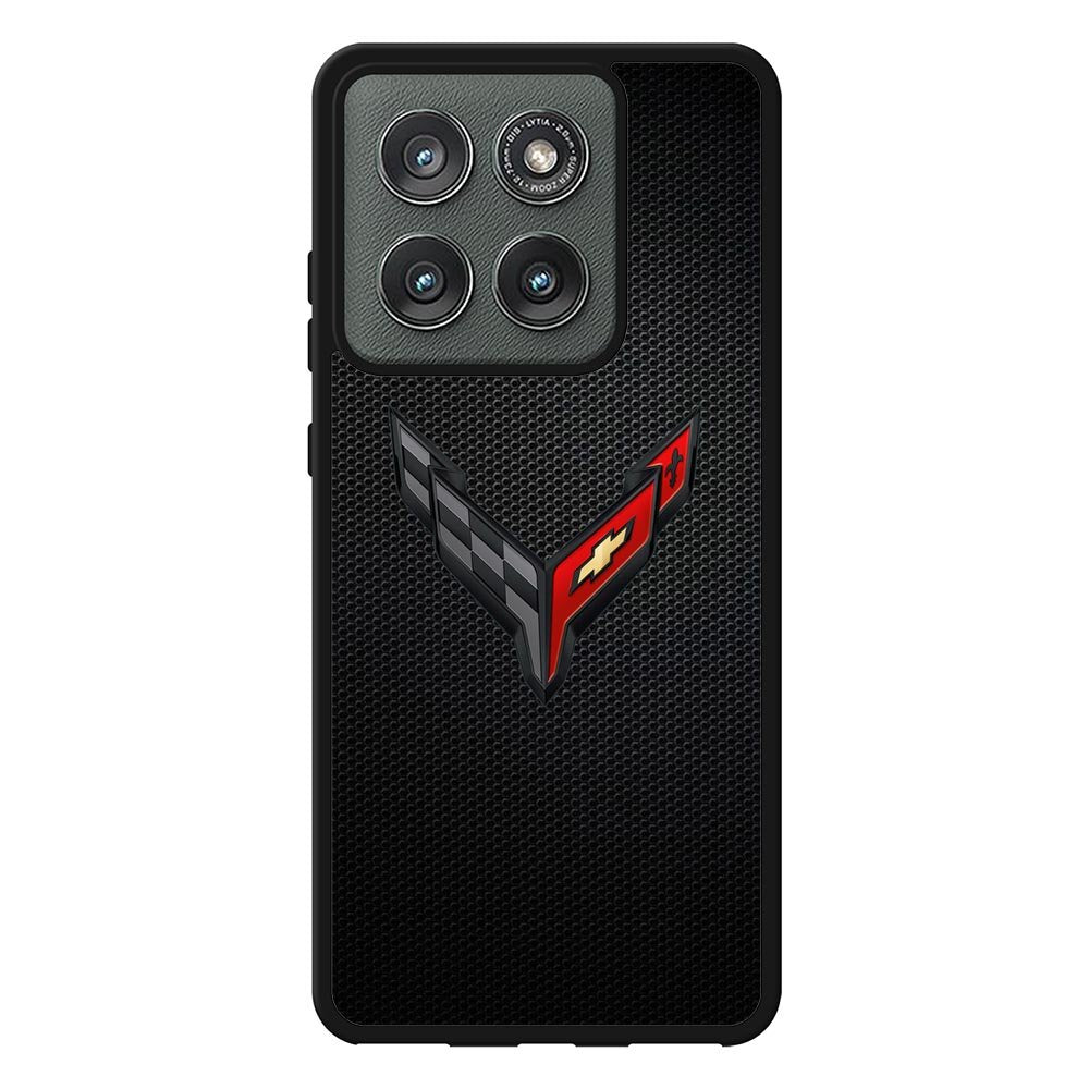 C8 Carbon Logo Motorola Moto Edge 2025 Case QC8842