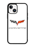 Corvette Logo White Background iPhone 15 Plus Case OV8847