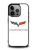 Corvette Logo White Background iPhone 14 Pro Max Case QC8847