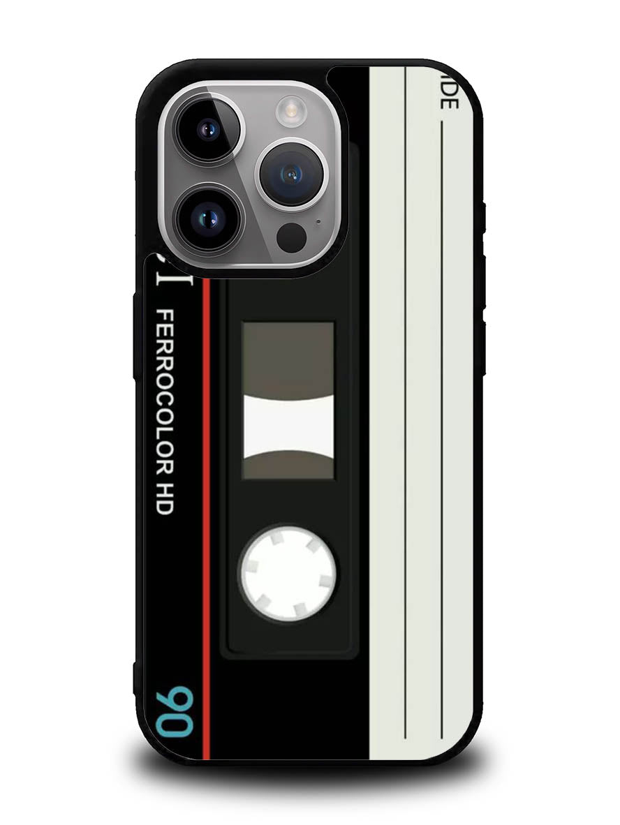 Retro Cassette Tape AGFA FeI iPhone 15 Pro Max Case OV8856