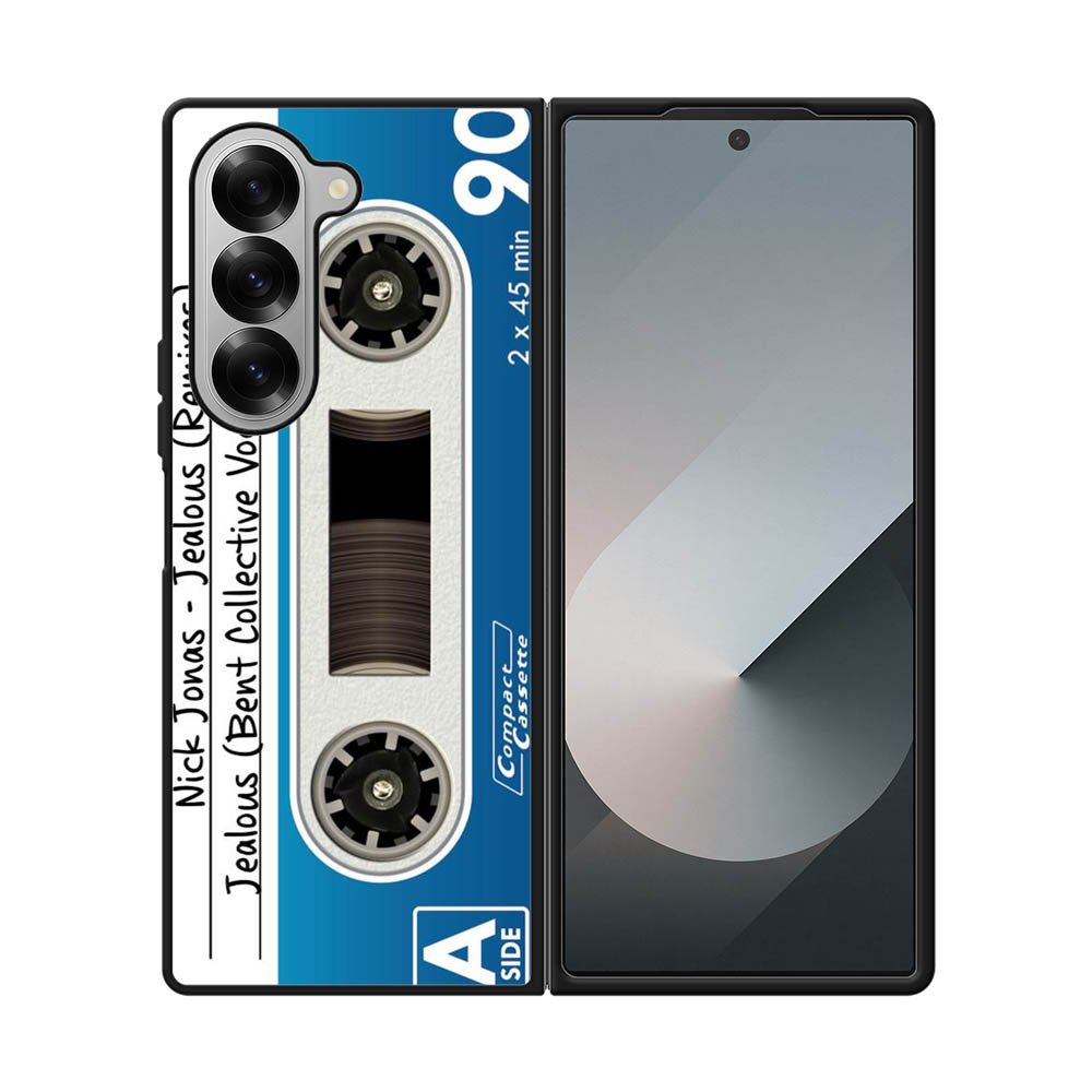 Retro Compact Cassette Tape Samsung Galaxy Z Fold 7 5G Case OV8858