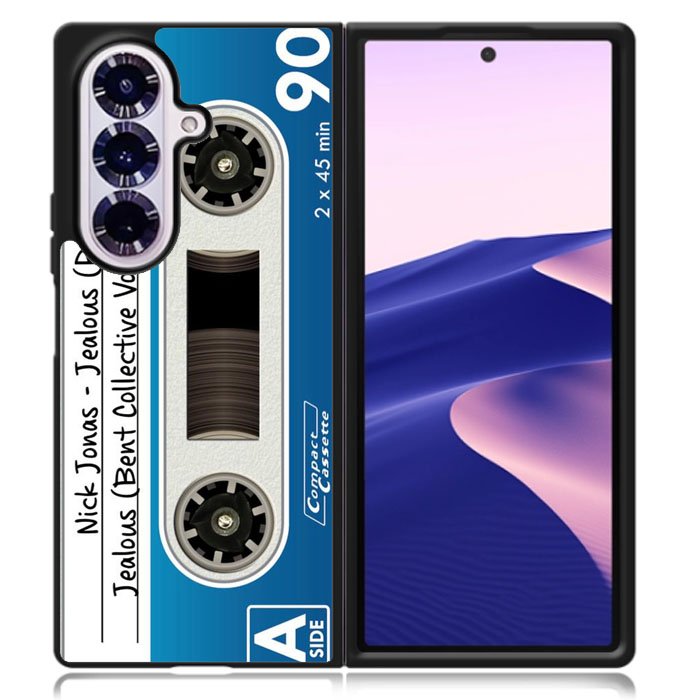 Retro Compact Cassette Tape Samsung Galaxy Z Fold 7 Case OV8858