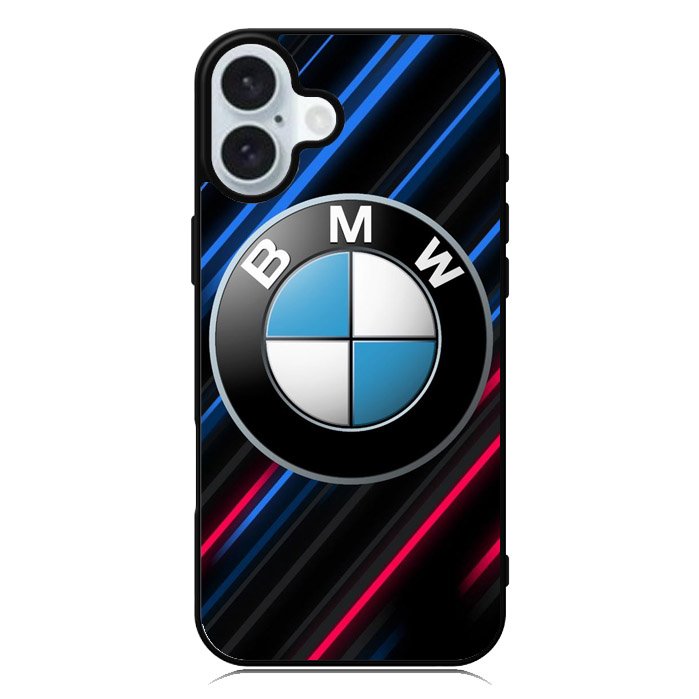 BMW Logo Red Blue Line iPhone 16 Plus Case QC11174