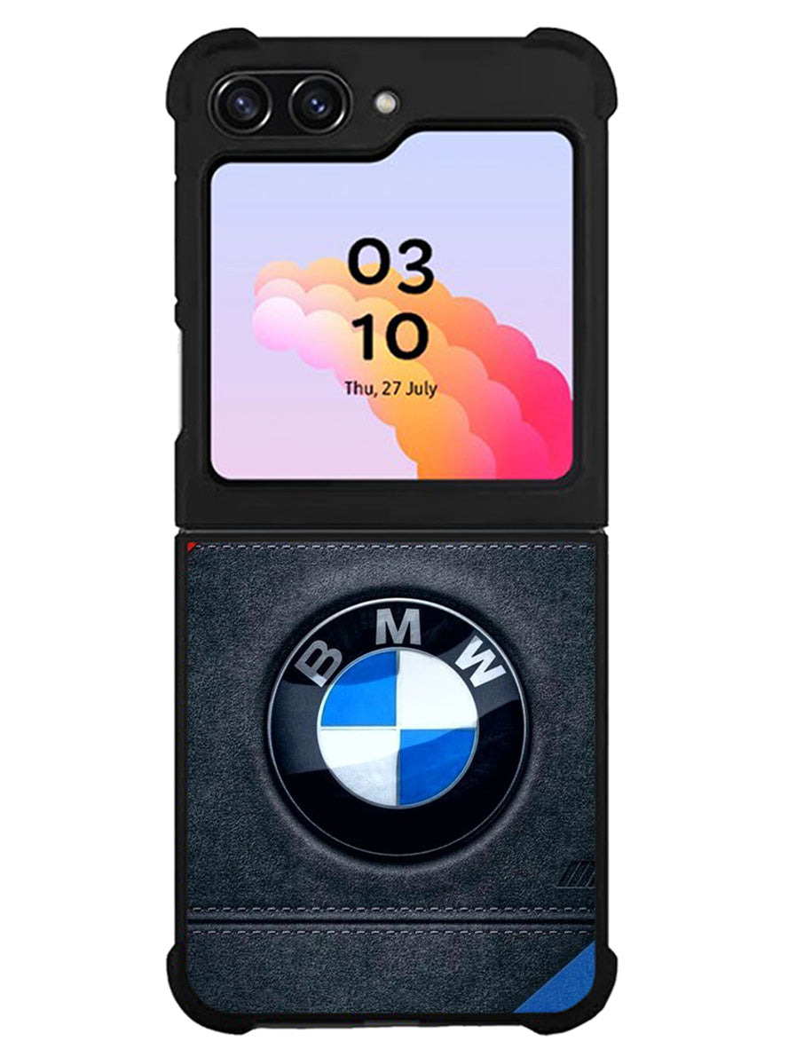 Bmw Logo Leather Samsung Galaxy Z Flip 5 5G 2023 Case