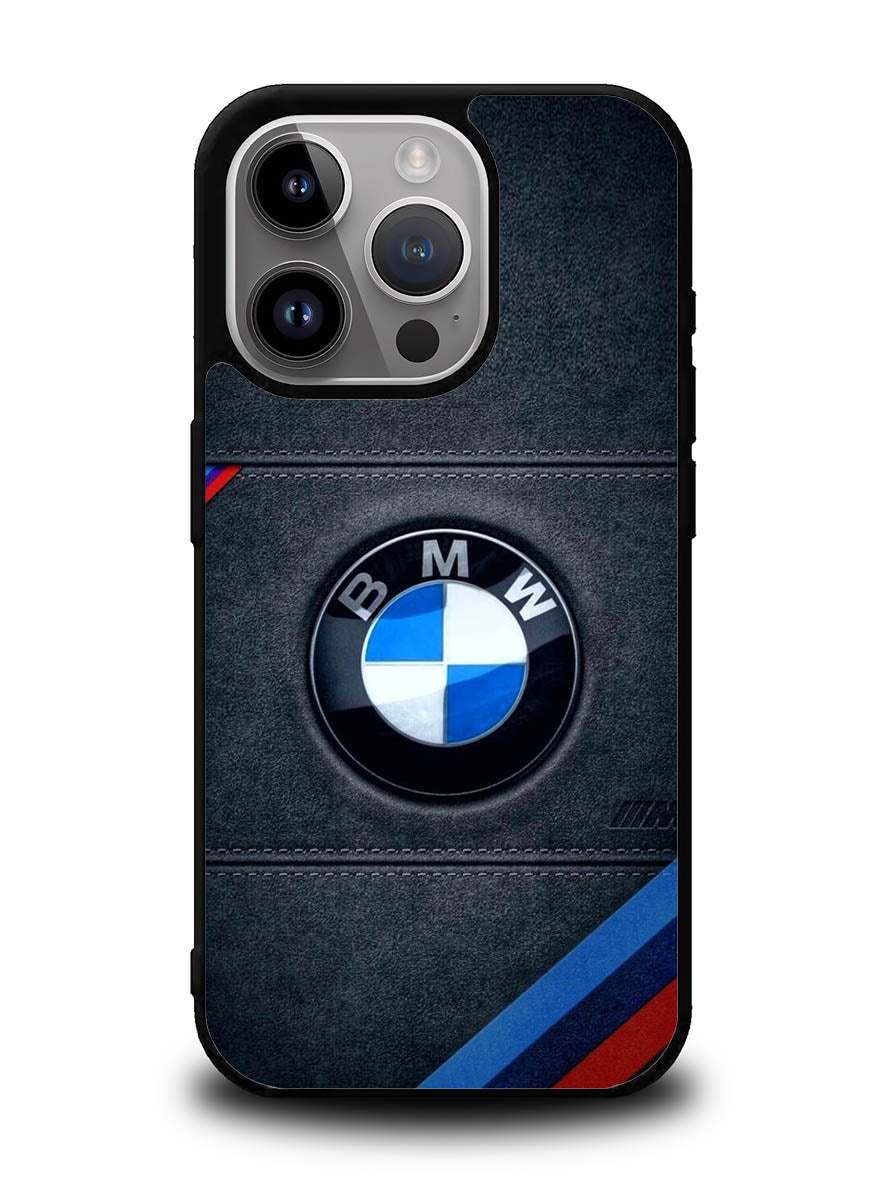 Bmw Logo Leather iPhone 15 Pro Case