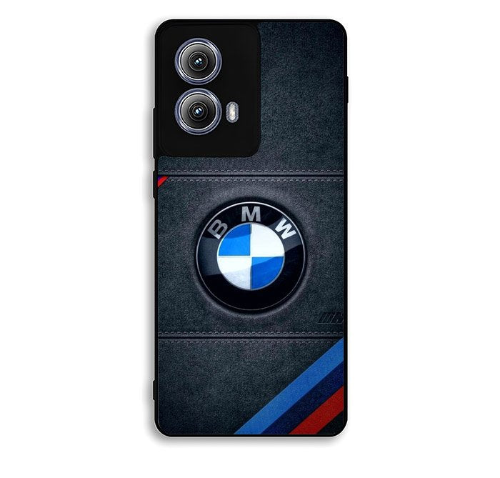 Bmw Logo Leather Motorola Moto Edge 2024 Case OV2735