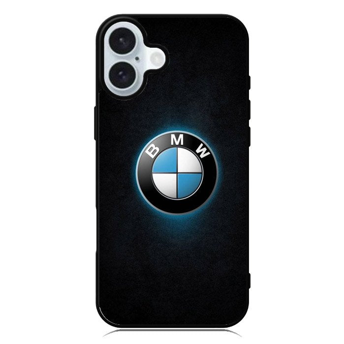 BMW Blue Glow Logo iPhone 16 Plus Case QC11164