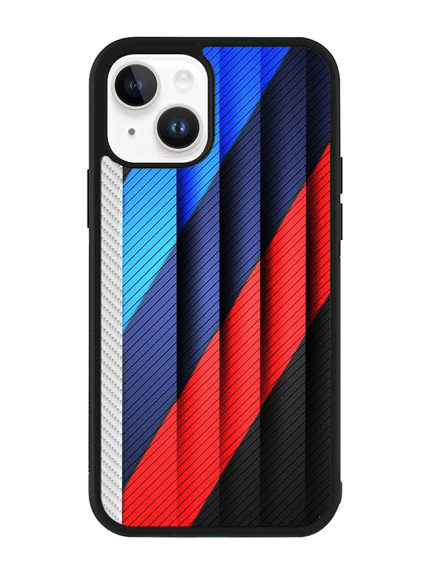 BMW Stripes On Metal iPhone 15 Case OV11182
