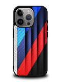 BMW Stripes On Metal iPhone 14 Pro Max Case QC11182