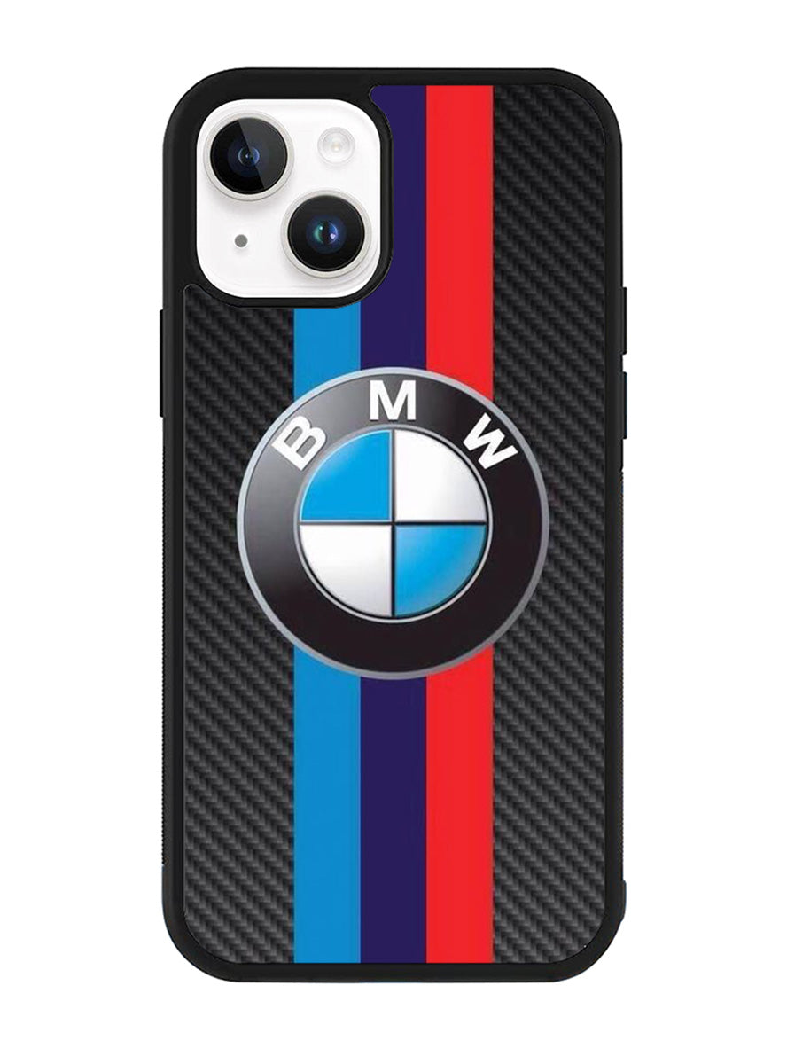 BMW Carbon Stripes Logo iPhone 15 Plus Case OV11168