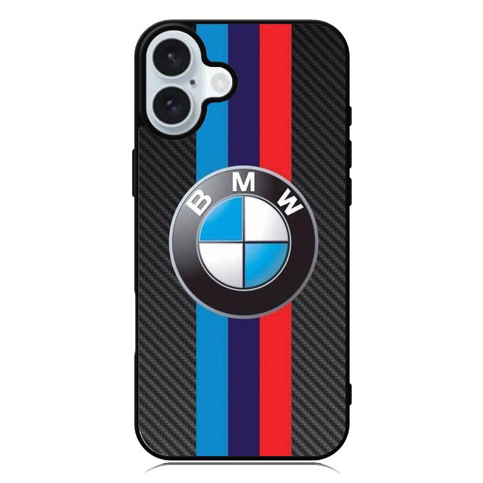 BMW Carbon Stripes Logo iPhone 16 Plus Case QC11168