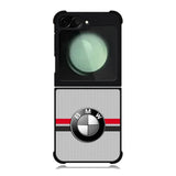BMW Racing Red Black Logo Samsung Galaxy Z Flip 6 5G 2024 Case OV11179