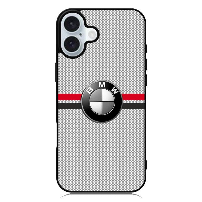 BMW Racing Red Black Logo iPhone 16 Plus Case QC11179