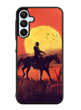 Red dead cowboy sunset Art Samsung Galaxy A15 5G Case OV10805
