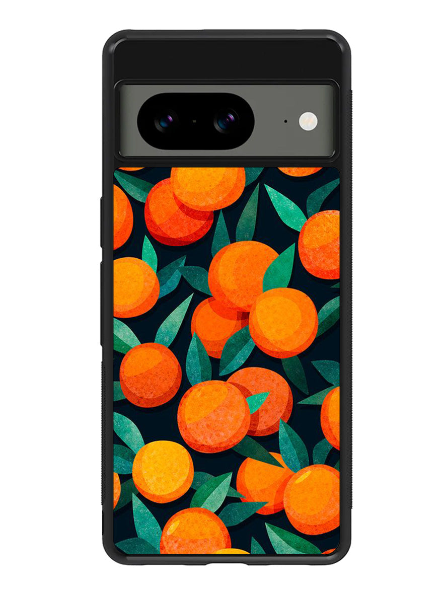 Orange Fruits Pattern Google Pixel 8A Case QC10786