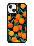 Orange Fruits Pattern iPhone 14 Plus Case QC10786