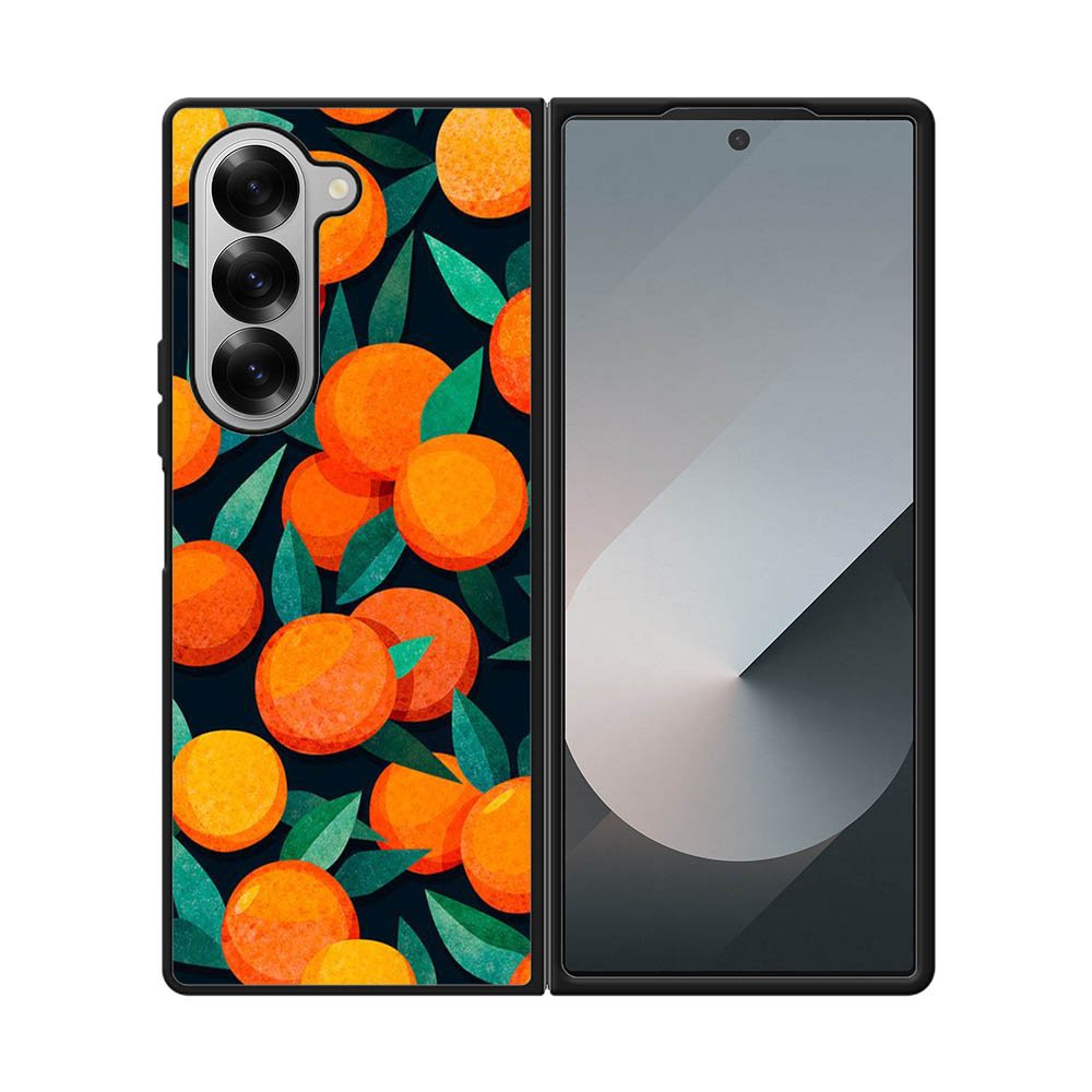 Orange Fruits Pattern Samsung Galaxy Z Fold 7 5G Case QC10786