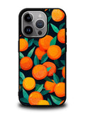 Orange Fruits Pattern iPhone 15 Pro Max Case OV10786