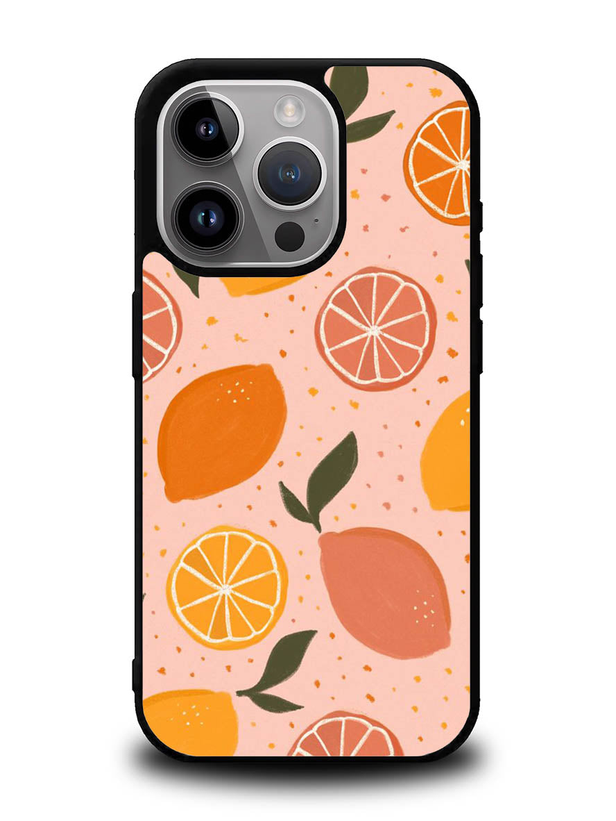 Lemon Fruits Pattern iPhone 16 Pro Max Case QC10889