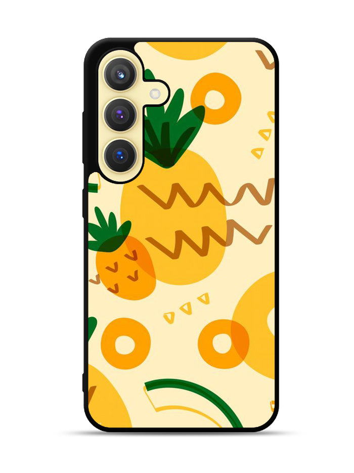 Tropical pineapple fruit pattern Samsung Galaxy S24 5G Case OV10739