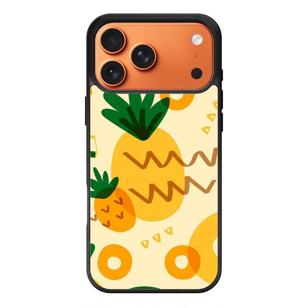 Tropical pineapple fruit pattern iPhone 17 Pro Max Case QC10739